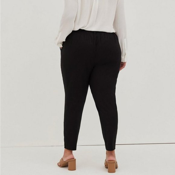 Torrid Challis Relaxed Taper Legs Pants Womens  Sz 18 Black - Picture 4 of 4